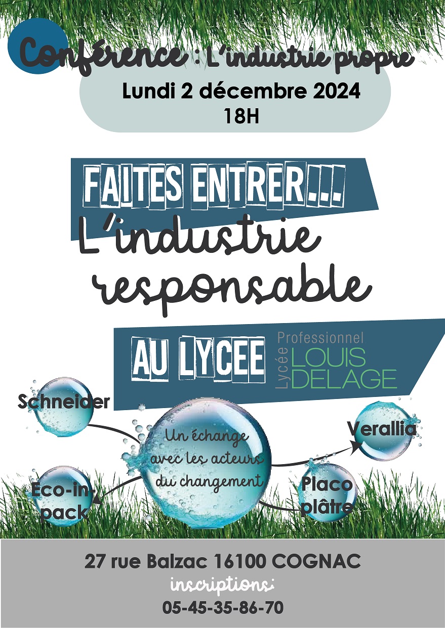  Conférence/Débat : l'industrie propre et durable